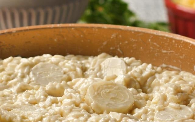 Risoto de palmito tem a cremosidade que precisa para essa receita (Créditos: TudoGostoso)
