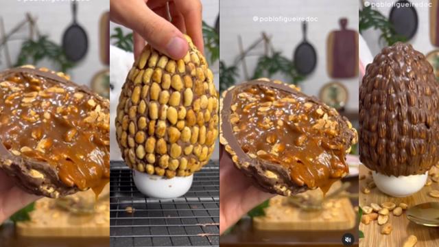 Ovo de Páscoa Snickers sensacional: pega essa receita Puxa-puxa e crocante e faz pra domingo que ainda dá tempo!