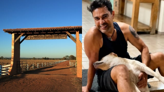 Fazenda de Zezé Di Camargo em Araguapaz, no interior de Goiás, é transformada em um verdadeiro santuário de animais resgatados; local tem proibição de abate e cerca de 1.500 hectares