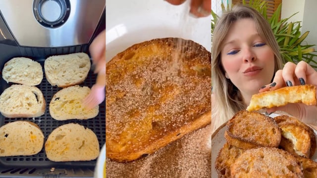 Rabanada na air fryer muito fácil de fazer: atenção ao truque pra quem gosta dela mais macia