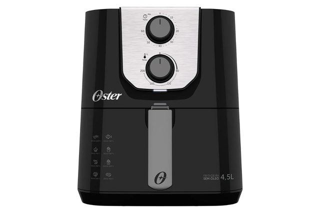 A fritadeira Oster Black Perform do Mercado Livre alia praticidade e economia em um design moderno (Divulgação: Mercado Livre).