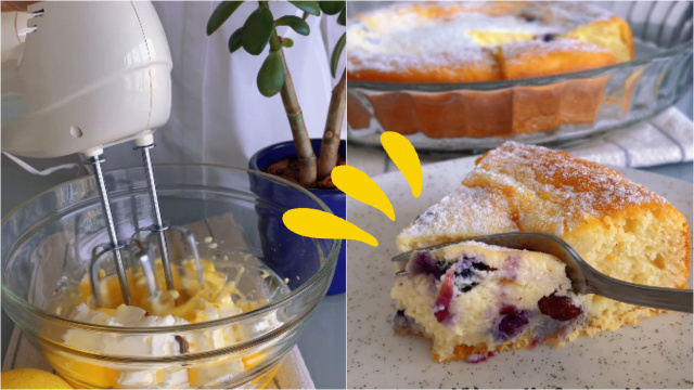 Nem bolo, nem cheesecake: esse doce aromatizado com limão siciliano já sai recheado do forno; aprenda a receita