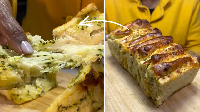 "Quando a vovó faz esse pão de alho recheado, não sobra nada": receita fácil fica um absurdo de gostosa