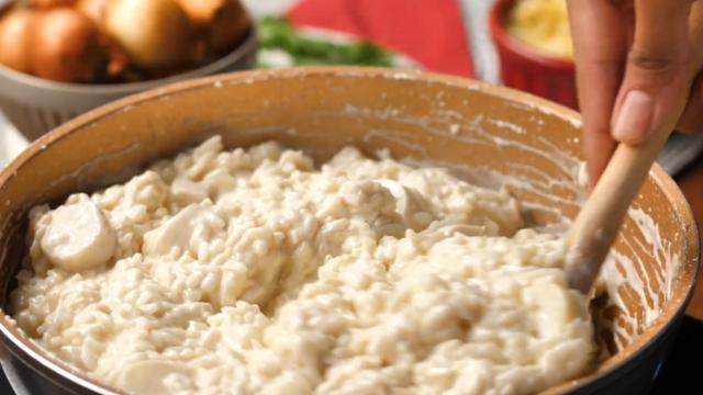 Risoto de palmito é a opção certa e muito fácil para o seu jantar especial