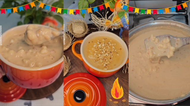Canjica como você nunca viu: você vai querer comer a panela toda se fizer essa receita de doce de leite