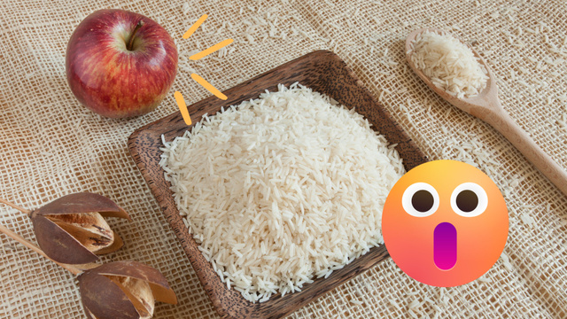 Os benefícios de comer uma maçã 30 minutos antes do arroz branco são extraordinários