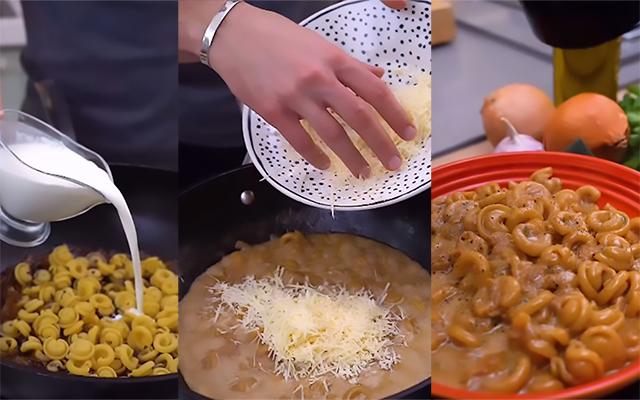 Macarrão cremoso pronto em 15 minutos: receita é tão fácil que você já cozinha a massa no próprio molho
