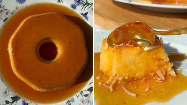 Pudim de queijadinha da minha avó, uma sobremesa da minha infância para a mesa dos meus filhos