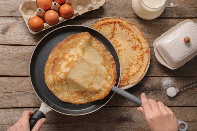 As melhores panquecas com o método das 3 xícaras: perfeitamente cozidas, receita fácil de lembrar