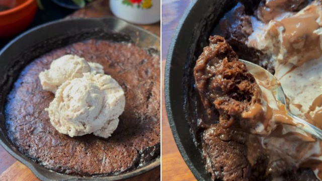 Nem brownie, nem petit gateau: esse bolo mágico é perfeito para servir com sorvete e é muito fácil e rápido de fazer