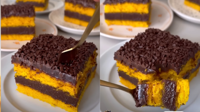 Esse é o melhor bolo de cenoura da sua vida: recheio e cobertura de brigadeiro deixa a receita ainda mais especial