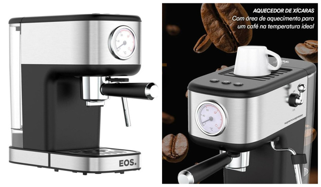 A Cafeteira Espresso EOS 2 em 1 Italiana é a escolha ideal para quem valoriza um café de verdade (Imagem: EOS).