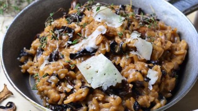 Risoto de shitake. (créditos: Shutterstock)