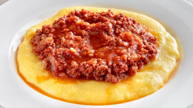 Aprendi essa receita de polenta molinha com a minha tia gaúcha e agora faço toda semana para os meus filhos