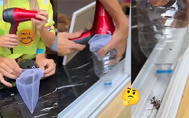 Com quantos anos você descobriu que truque com secador é o jeito mais fácil de tirar aquela a sujeira daqueles cantinhos difíceis de limpar?