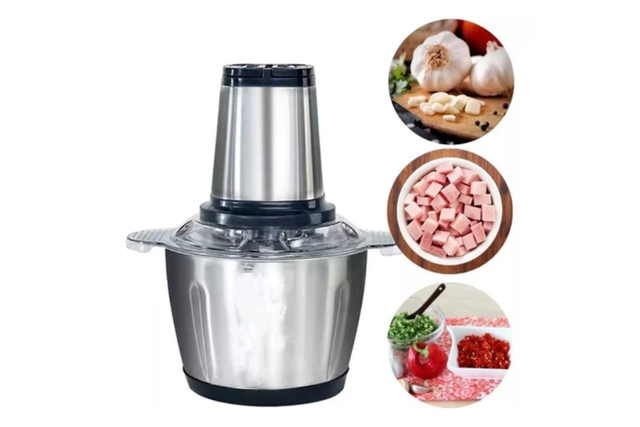 Processador compacto e multifuncional para carnes, legumes e frutas (Divulgação: Shopee).