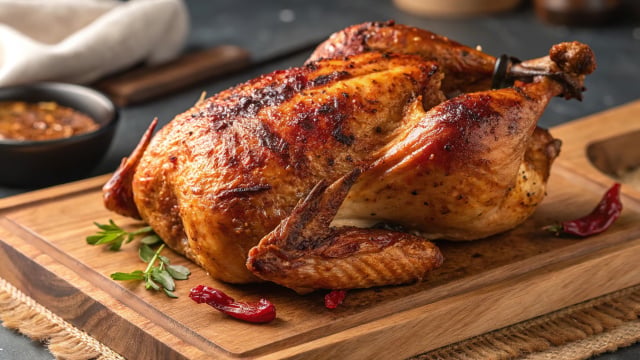 O frango assado no forno ficou para trás: esse é o método diferente para ele ficar crocante e suculento por dentro