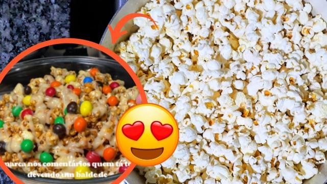 Agora a minha irmã passou de todos os limites: ela me ensinou como fazer a pipoca doce do Cinermark