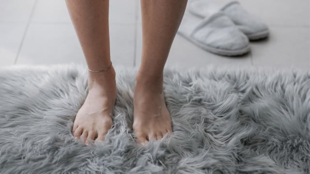 Quanto mais felpudo o tapete é, mais poeira e partículas ele esconde (Créditos: Shutterstock)