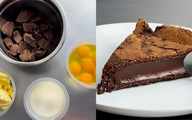 Sobremesa chocolatuda com apenas 4 ingredientes: conheça o gateau na versão família!