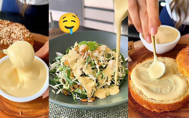 Maionese saudável caseira: receita proteica vai bem no hambúrguer ou como molho de salada