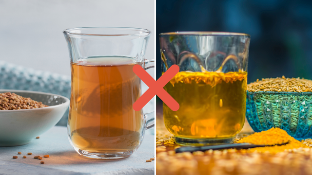 Ao acordar, é melhor beber água com cominho ou água com sementes de feno-grego? Veja qual ajuda a queimar gordura mais rápido