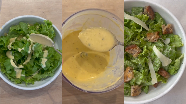 Molho caesar saudável SEM MAIONESE pra comer salada todos os dias
