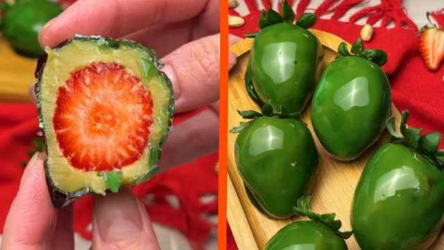 Morango do amor de pistache: receita viral ganha uma versão com o ingrediente queridinho da confeitaria e você precisa experimentar