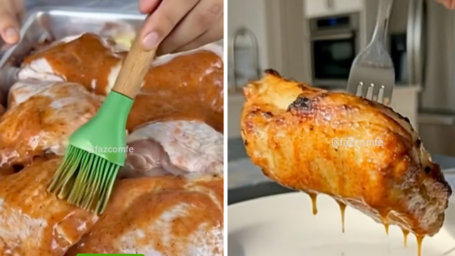 Receita (suculenta!) de família: sobrecoxa assada na camada de batata que perfuma a casa inteira