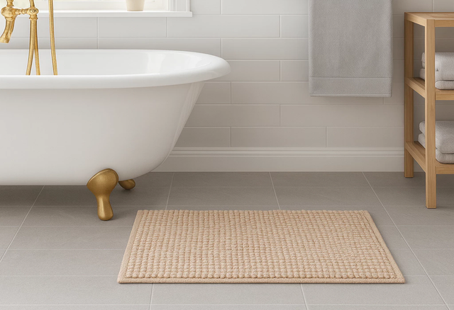 Tapete antiderrapante macio e absorvente, ideal para trazer conforto e segurança ao pós-banho (Divulgação: Shopee).