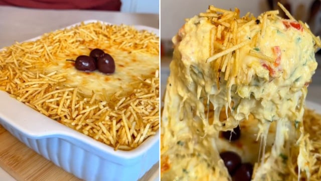 Todo ano faço esse fricassê de bacalhau para o almoço de Páscoa e sempre some da mesa em segundos!