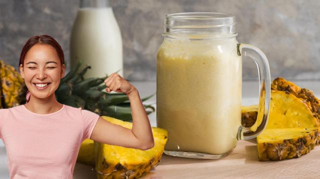 Para ficar mais forte e ganhar massa: aprendi como fazer o shake proteico mais delicioso da academia (com abacaxi e aveia!)
