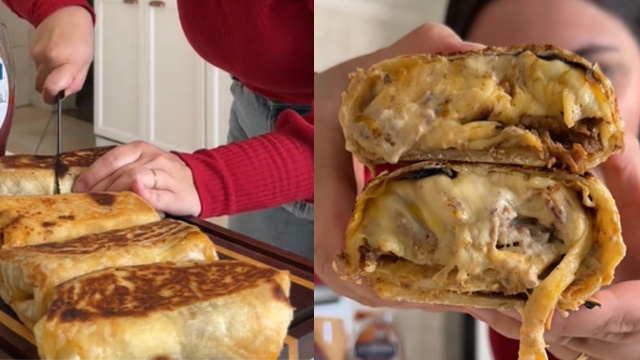 Depois que fiz esse burrito caseiro, nunca mais quis outro: tem casquinha crocante e recheio cremosíssimo