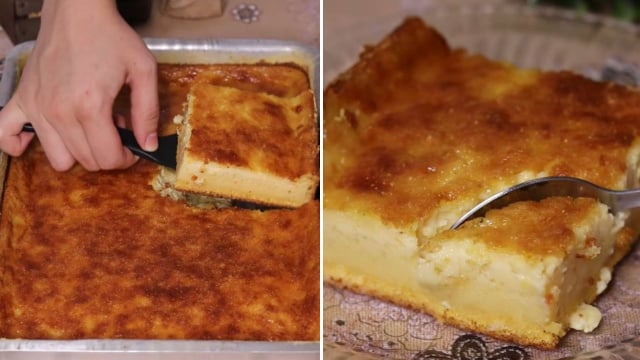 Eu fiz bolo de milho de liquidificador pela primeira vez e fiquei surpresa com o quanto ele ficou fofinho e cremoso