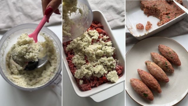 Faço esse quibe low carb de couve-flor no almoço, no lanche da tarde e no jantar: fica até melhor que a versão original