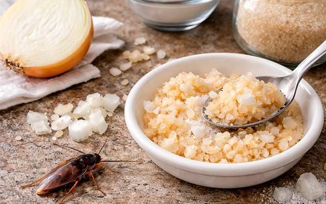 Como misturar cebola e bicarbonato de sódio para eliminar baratas em casa: uma combinação caseira eficaz