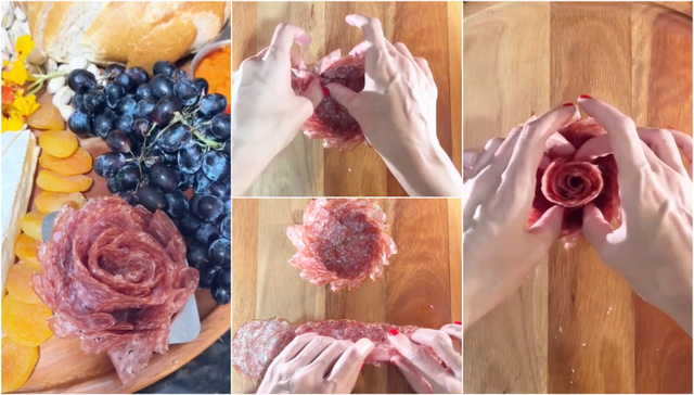 Mesa posta: essa flor de salame vai deixar a sua tábua de frios com um charme único