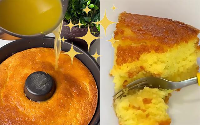 Molhadinho é pouco: se você nunca fez bolo de laranja desse jeito não sabe o que está perdendo!