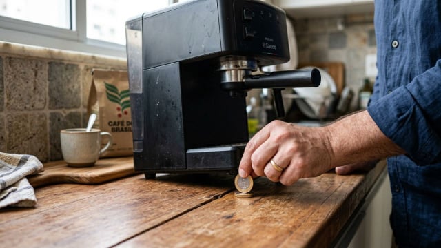Colocar moedas embaixo do micro-ondas ou da cafeteira: TudoGostoso explica para que serve esse truque