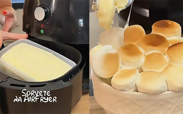 "O sorvete não derrete": sobremesa de sorvete assado na airfryer é a paixão de verão dos meus filhos