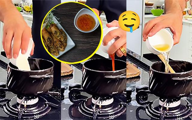 Molho agridoce caseiro fácil: é só aquecer todos os ingredientes na mesma medida por 5 minutos e tá pronto!