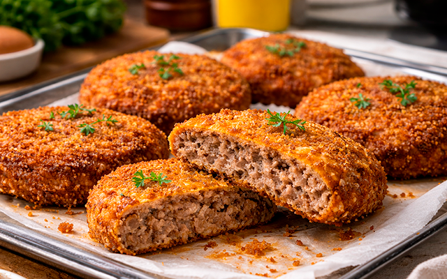 Você nunca pensou em fazer carne moída assim: a versão à milanesa surpreende tanto que até parece filé mignon
