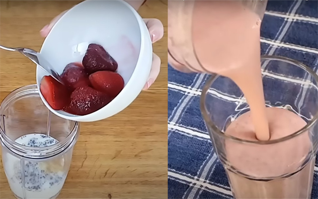 Estou tomando essa vitamina há 1 mês no café da manhã e a minha barriga diminuiu: receita fácil, com poucas calorias e me deixa bem saciada
