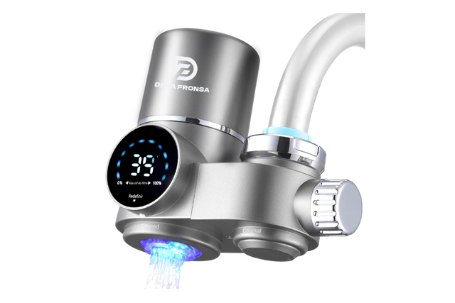 Filtro comum é uma alternativa econômica para melhorar a qualidade da água da torneira (Foto de: Amazon).