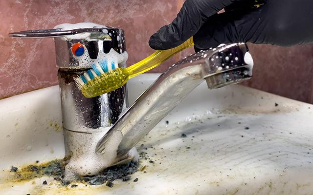 Nem bicarbonato de sódio, nem vinagre: essa é a melhor e mais fácil maneira de remover incrustações de torneiras e banheiros