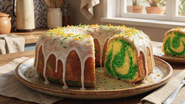 Todo mundo perguntou a receita desse bolo verde e amarelo que fiz para assistir ao jogo do Brasil