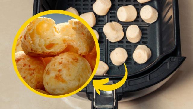 Pão de queijo na airfryer: 8 truques para dourar com crocância e um recheio bem queijudo
