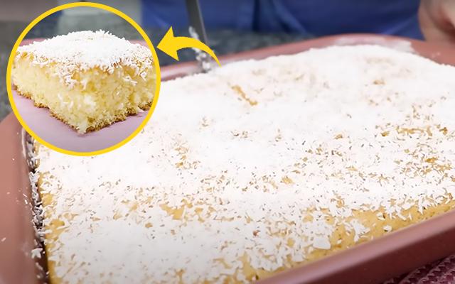 Sou intolerante ao glúten e à lactose e essa é a minha receita de doce preferida: bolo toalha felpuda bem molhadinho sem leite e sem farinha de trigo