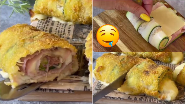 Canelone de abobrinha empanada na airfryer: receita low carb é muito fácil de fazer e vai alegrar o seu dia