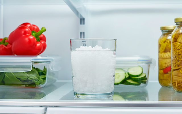 Por que as pessoas estão colocando um copo de água com sal na geladeira? Fiz o teste em casa e me surpreendi